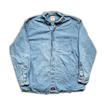 Vintage Light Blue Jean Dickies Button up | Rebalance Vintage.