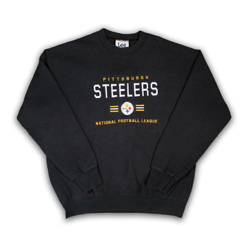 Vintage 90s Black Steelers x Lee Sports Crewneck (L/XL) | Rebalance Vintage.