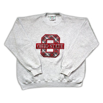 Vintage Plaid Ohio State Crewneck | Rebalance Vintage.