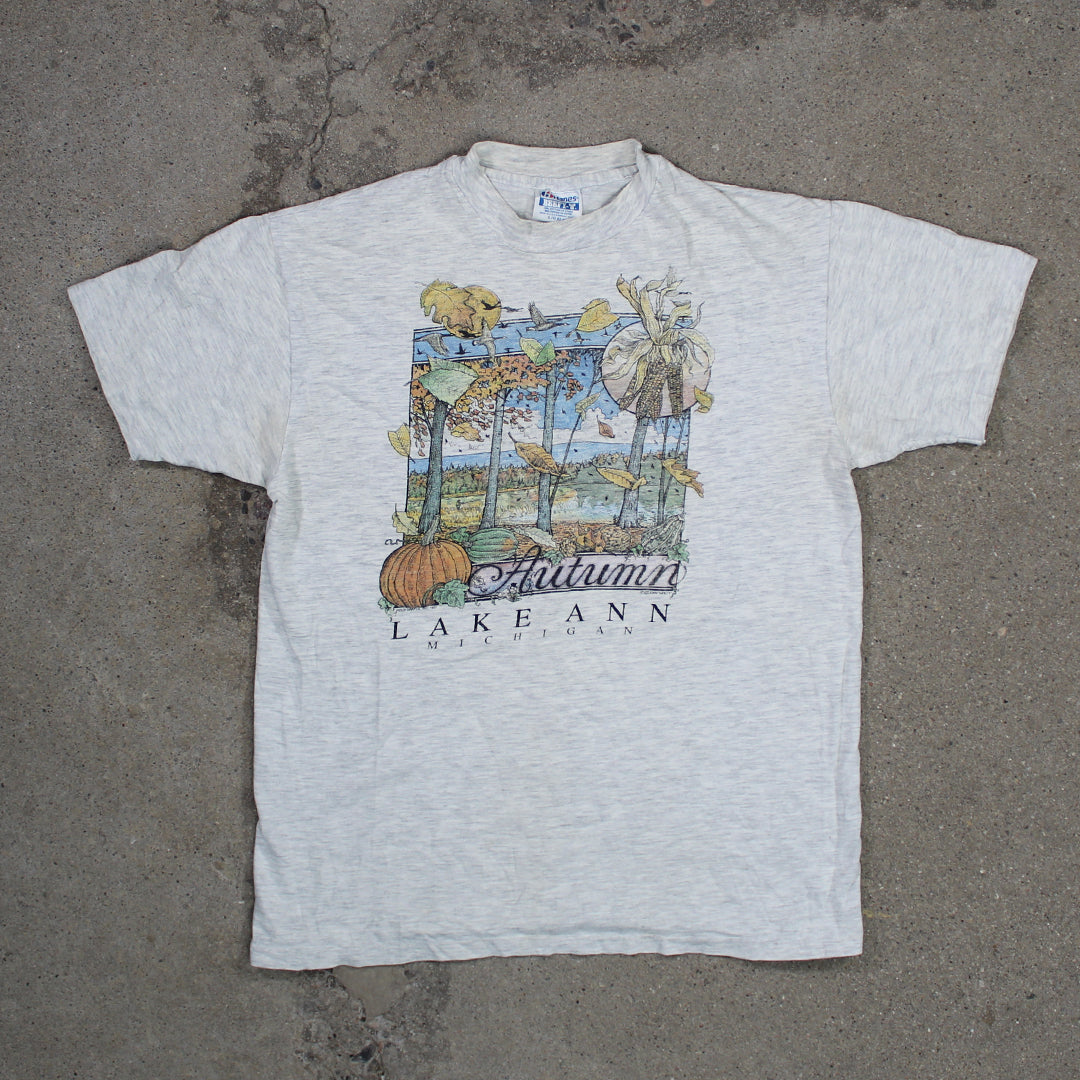 Vintage ’91 Autumn Lake Ann Michigan Tee (S/M) | Rebalance Vintage.