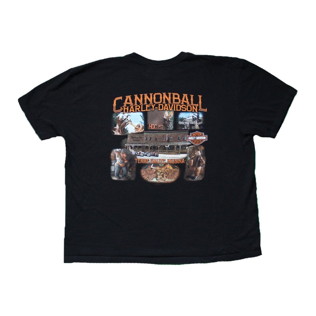 Vintage Harley Davidson Cannonball Tee (XXL) | Rebalance Vintage.