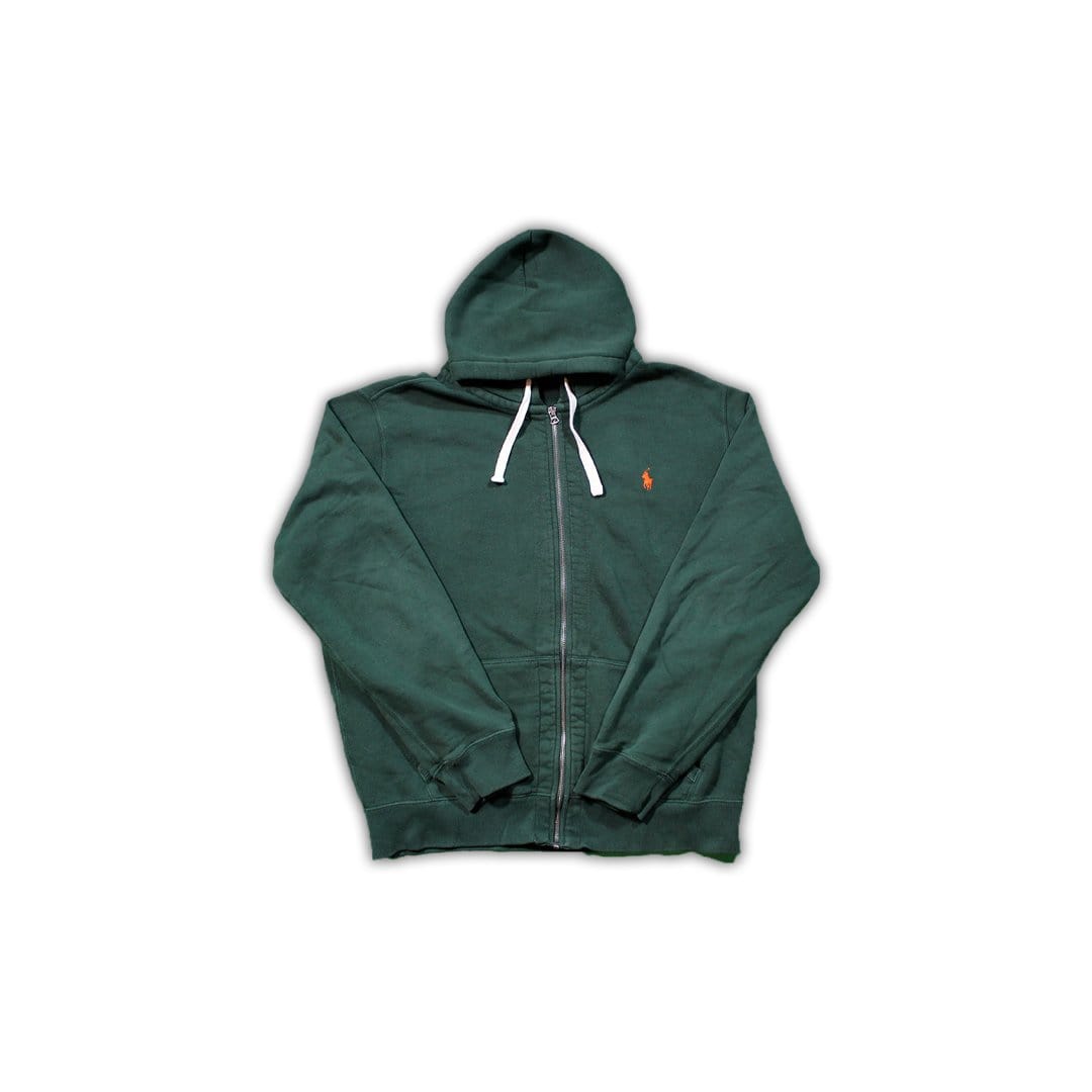 Vintage Green Polo Zip Up | Rebalance Vintage.