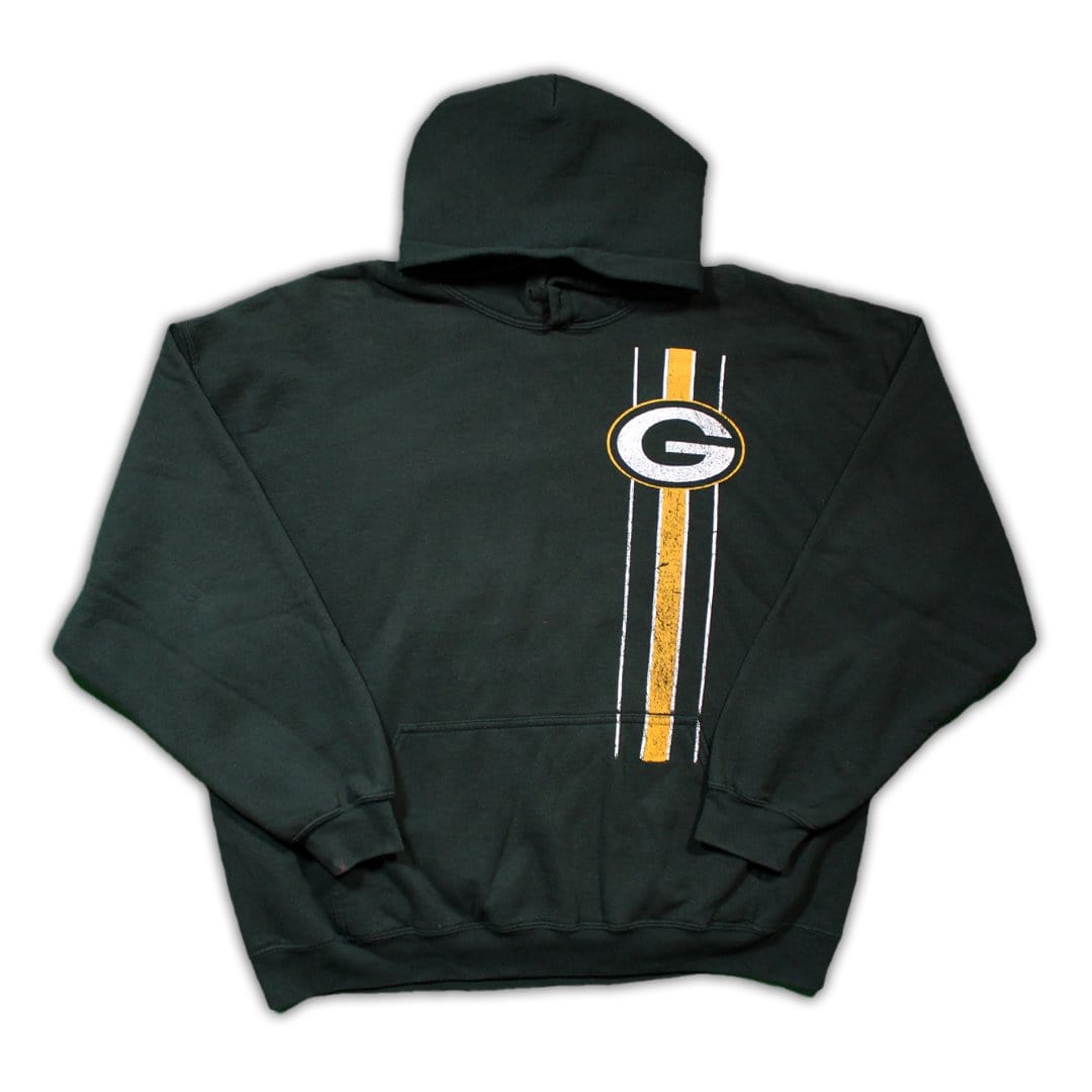 Vintage 90s Green Bay Packers Helmet Hoodie | Rebalance Vintage.