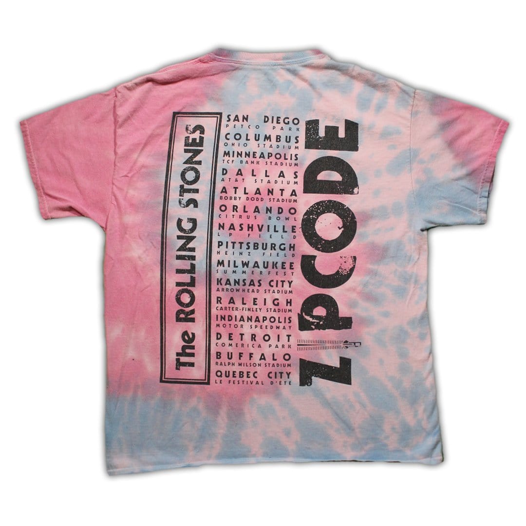 Rolling Stones Zip Code Tour Tie Dye Tee | Rebalance Vintage.