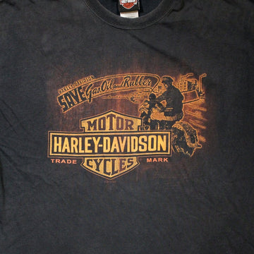 Vintage Harley Davidson 'Save Gas, Rubber & Oil' Tee | Rebalance Vintage.