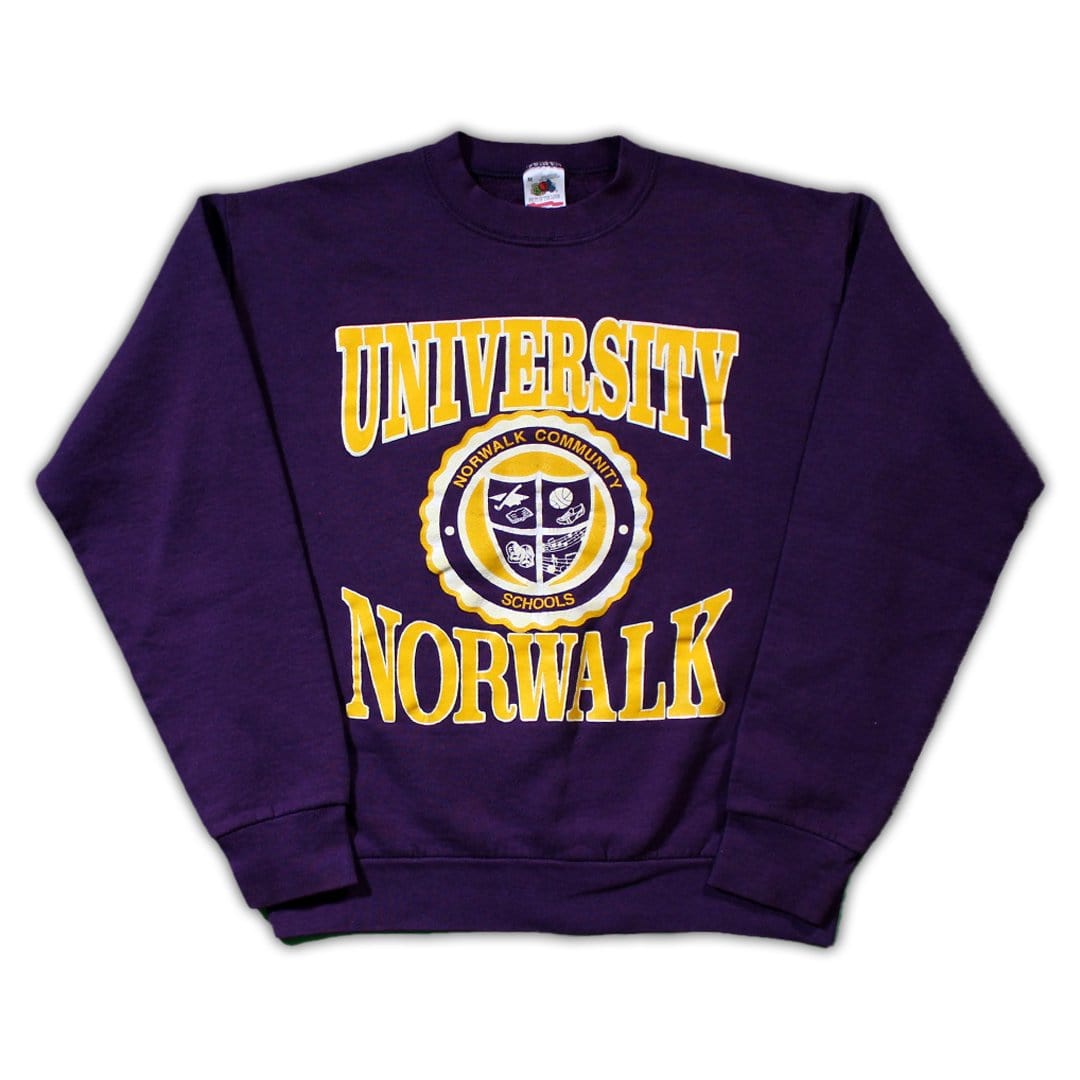 Vintage University of Norwalk Crewneck (M) | Rebalance Vintage.