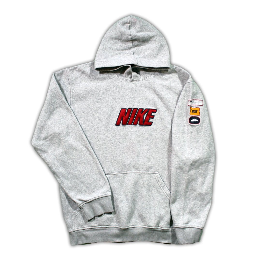 Vintage 00's Grey Nike 'There Is No Finish Line' Hoodie | Rebalance Vintage.