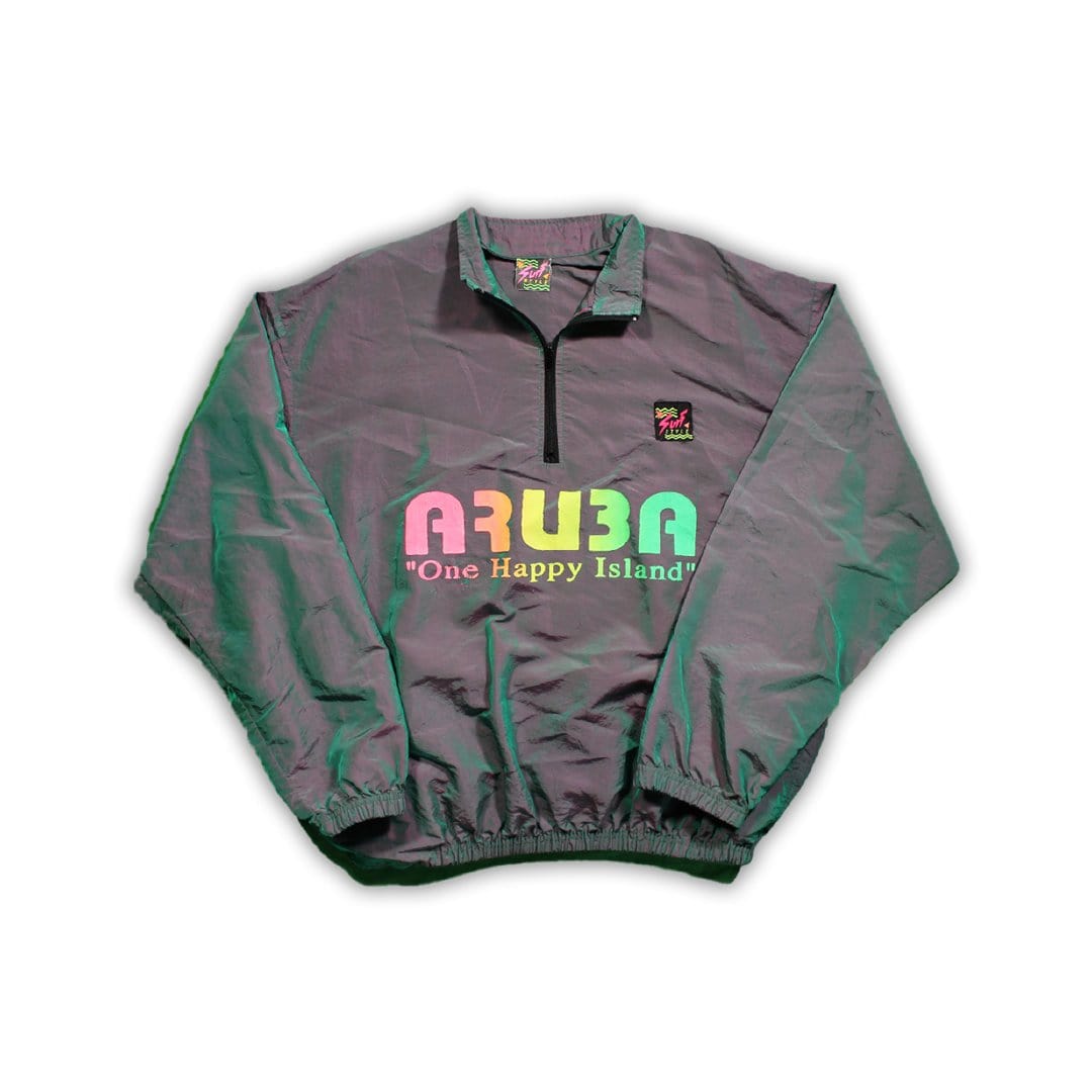 Vintage Aruba Surf Style Windbreaker | Rebalance Vintage.