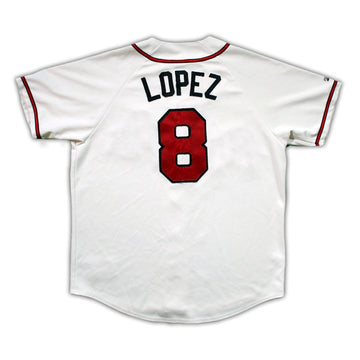Vintage 90s Braves Lopez MLB Majestic Jersey (XL) | Rebalance Vintage.