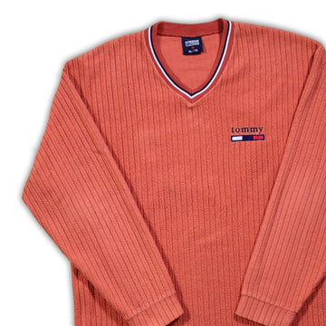 Vintage Bootleg Tommy V Neck Sweater | Rebalance Vintage.