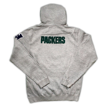 Vintage Grey Packers Patch Hoodie | Rebalance Vintage.