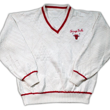 Vintage 90s Chicago Bulls Knit Sweater | Rebalance Vintage.