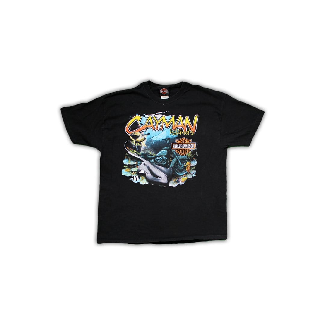 Vintage '02 Harley Davidson Cayman Islands Tee | Rebalance Vintage.