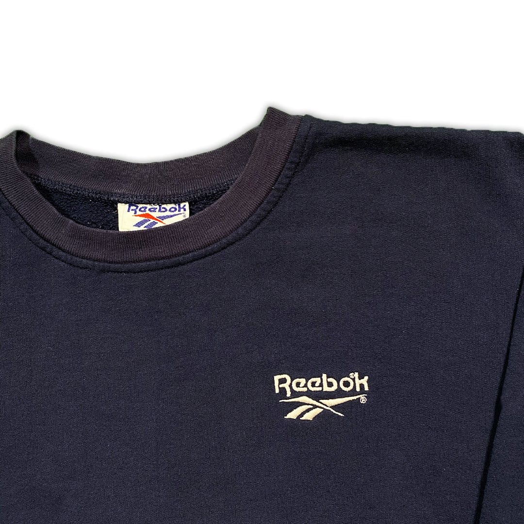 Vintage Navy Reebok Crewneck | Rebalance Vintage.