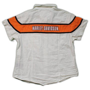 Vintage Harley Racing Button Up Short Sleeve