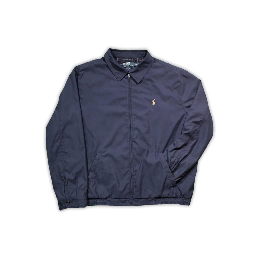 Vintage Navy + Beige Polo Jacket | Rebalance Vintage.