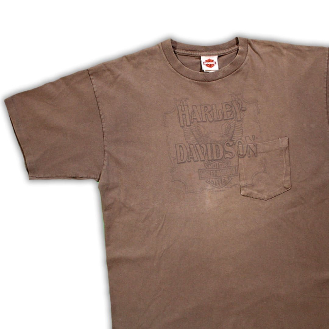 Vintage Brown Harley Kalamazoo, MI Tee | Rebalance Vintage.