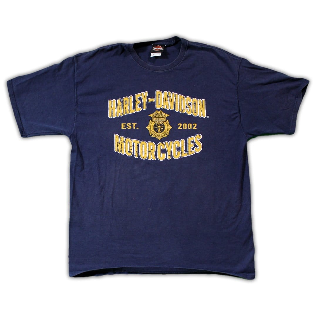 Vintage '02 Harley Davidson Fire Fighter Tee | Rebalance Vintage.