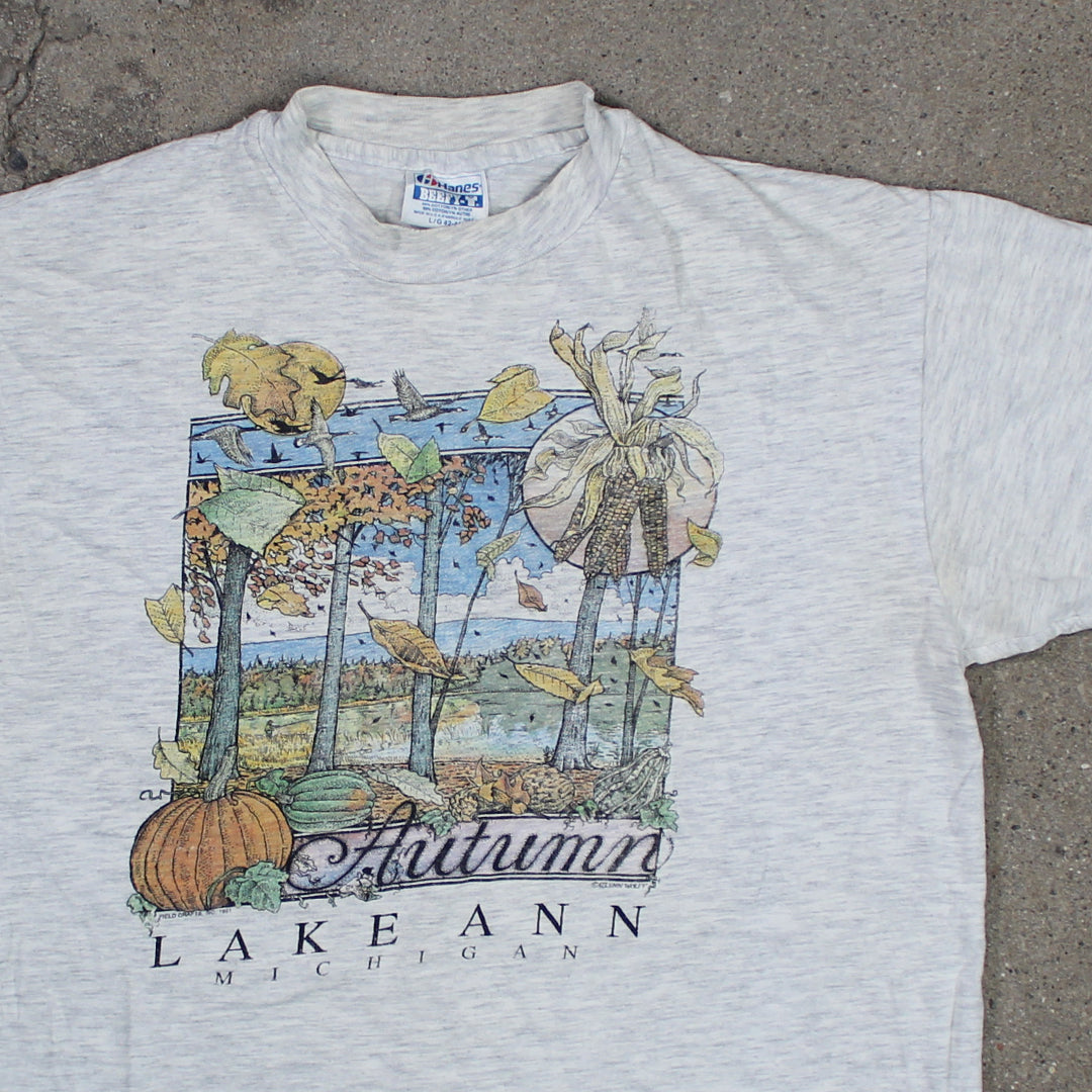 Vintage ’91 Autumn Lake Ann Michigan Tee (S/M) | Rebalance Vintage.