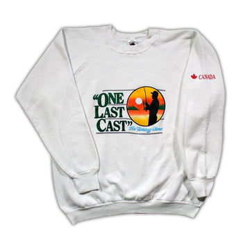 Vintage One Last Cast Fishing Show Canada Crewneck | Rebalance Vintage.