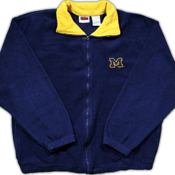 Vintage Michigan Wolverine Fleece Zip Up | Rebalance Vintage.