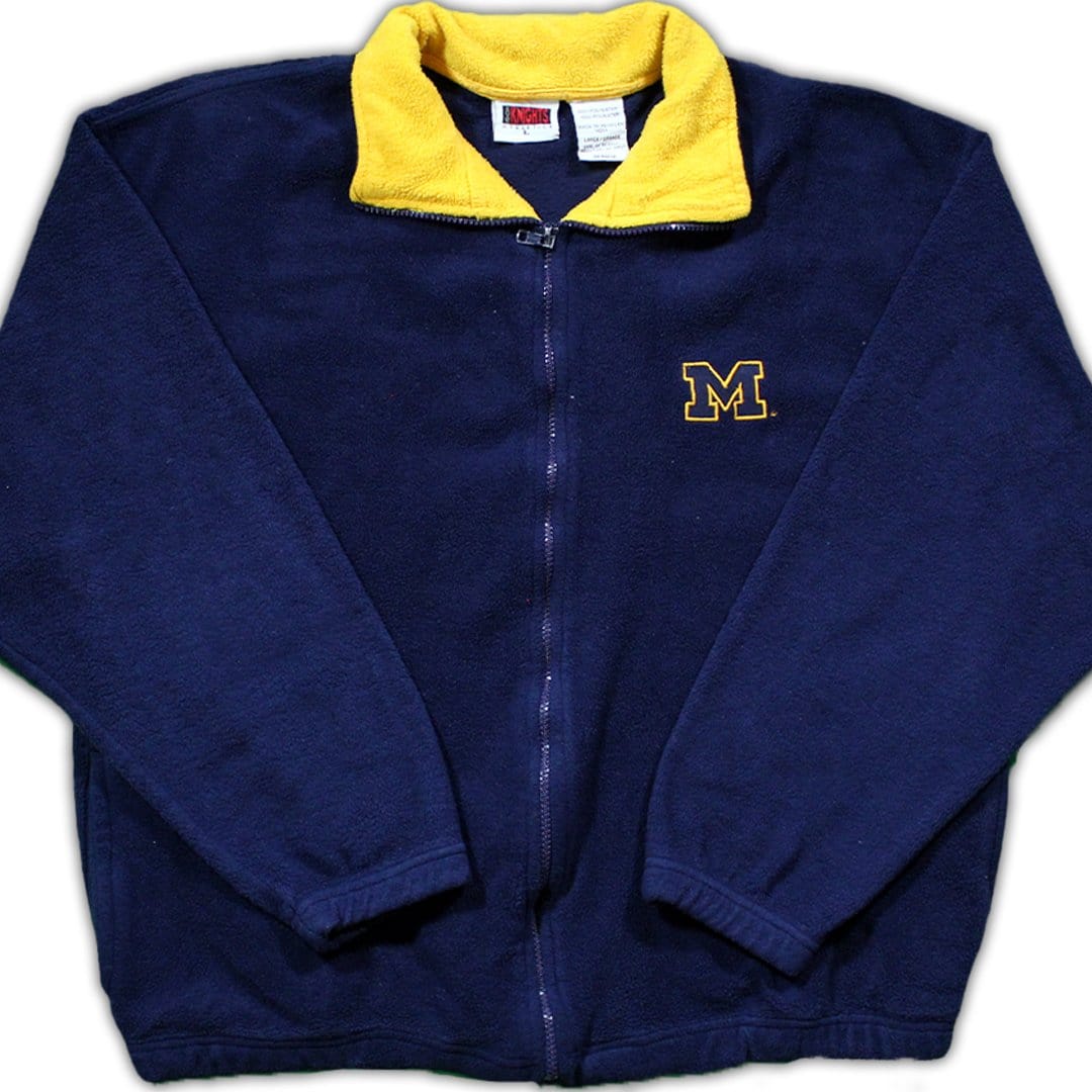 Vintage Michigan Wolverine Fleece Zip Up | Rebalance Vintage.