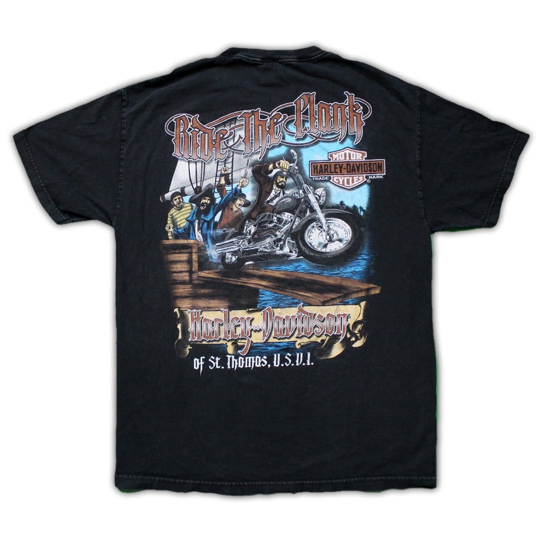 Vintage Harley Davidson St. Thomas 'Ride the Plank' Tee | Rebalance Vintage.