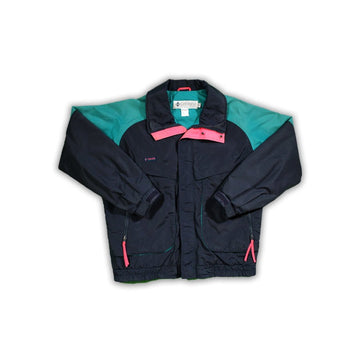 Vintage 90s Tricolor Columbia Ski Jacket + Insert | Rebalance Vintage.
