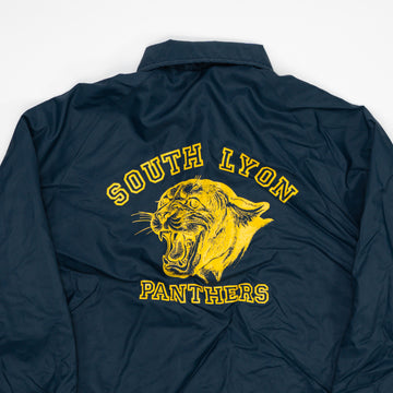 VIntage 70s Navy South Lyon Panthers Coach Windbreaker (L) | Rebalance Vintage.