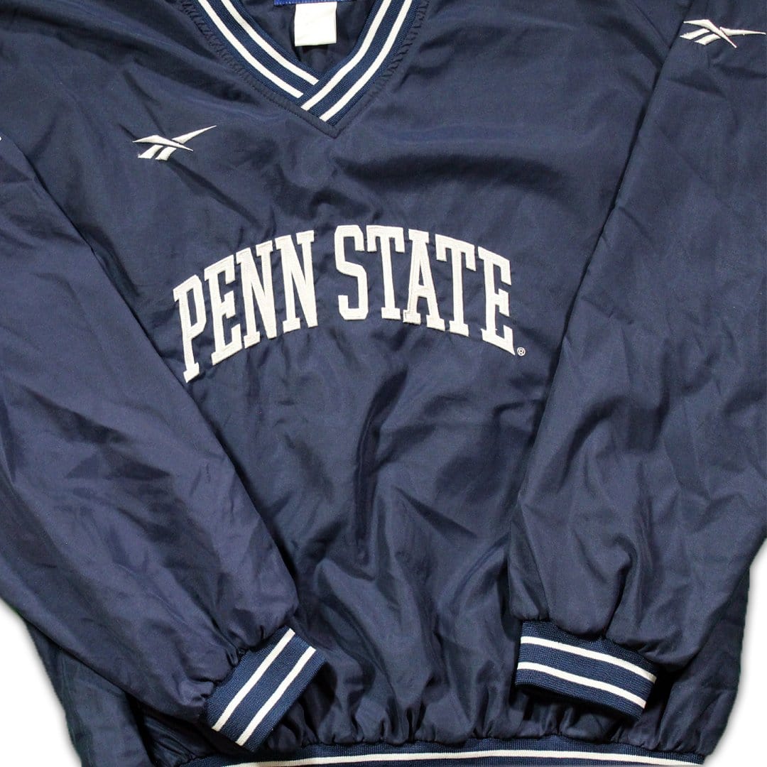 Vintage Penn State x Reebok Pull Over Windbreaker | Rebalance Vintage.