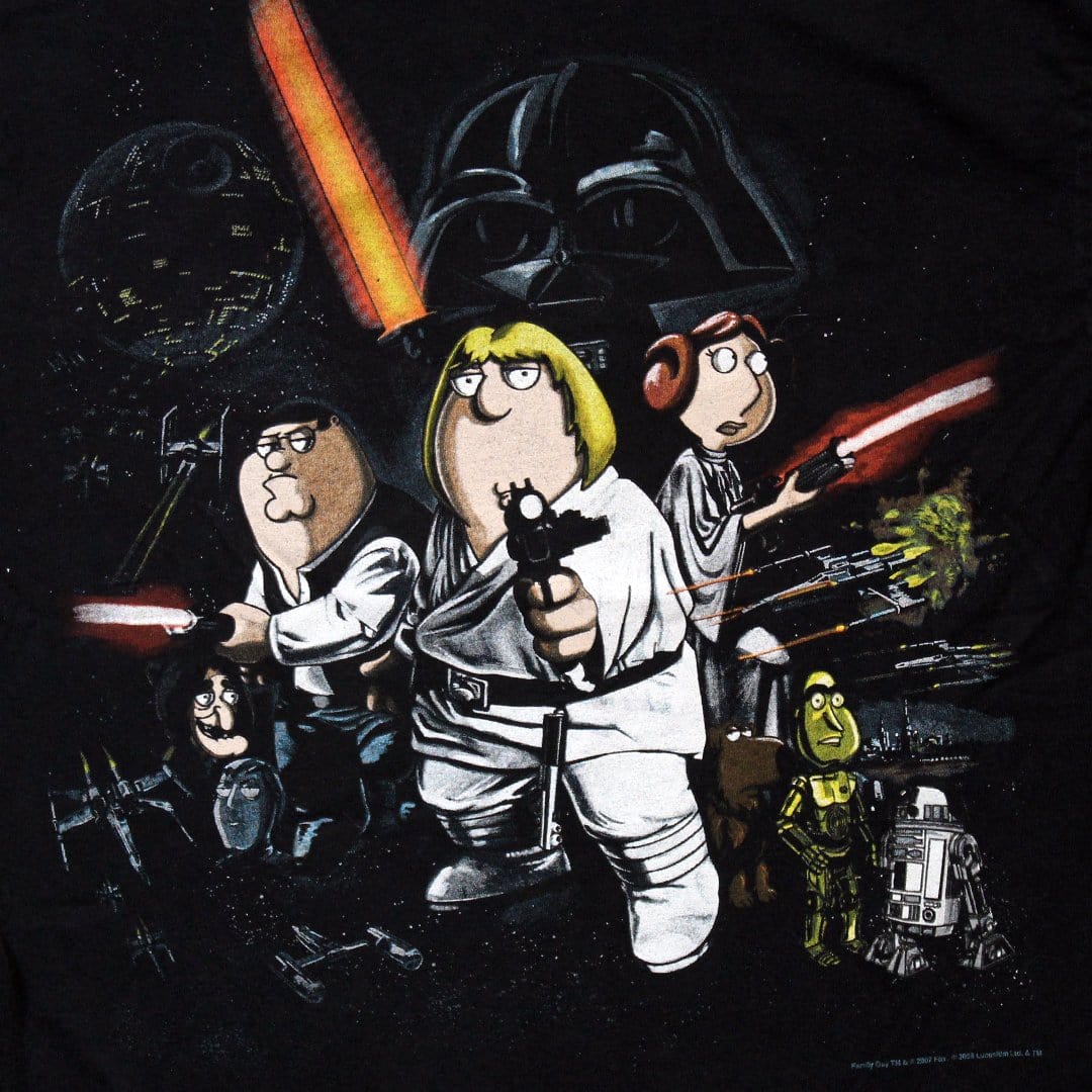 '07 Family Guy Star Wars Promo Tee (S) | Rebalance Vintage.