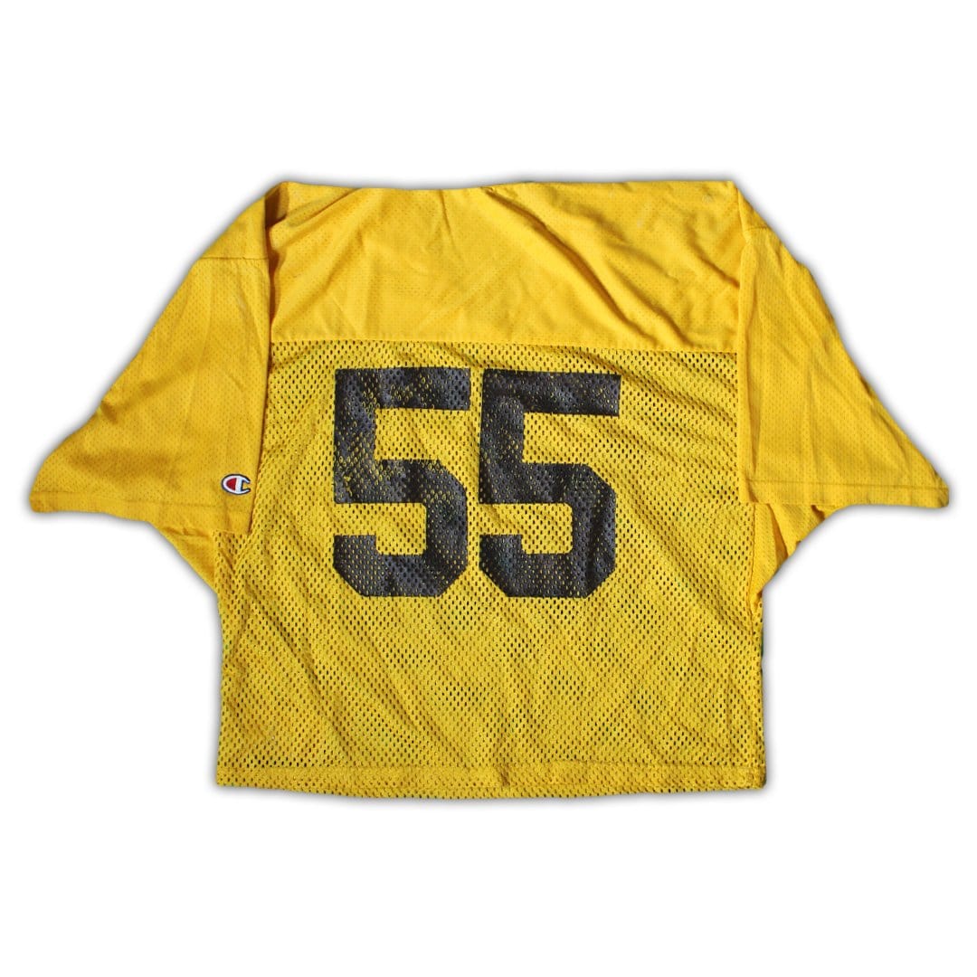 Vintage 80s Yellow Champion Football Jersey (L/XL) | Rebalance Vintage.