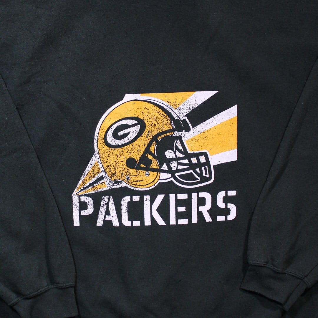 Vintage 90s Green Bay Packers Helmet Hoodie | Rebalance Vintage.