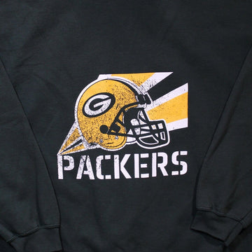 Vintage 90s Green Bay Packers Helmet Hoodie | Rebalance Vintage.
