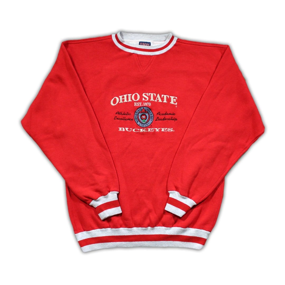 Vintage Red Ohio State Buckeyes Athletic Excellence Crewneck | Rebalance Vintage.