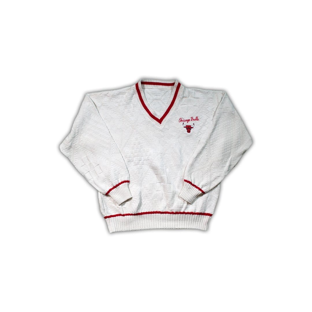 Vintage 90s Chicago Bulls Knit Sweater | Rebalance Vintage.