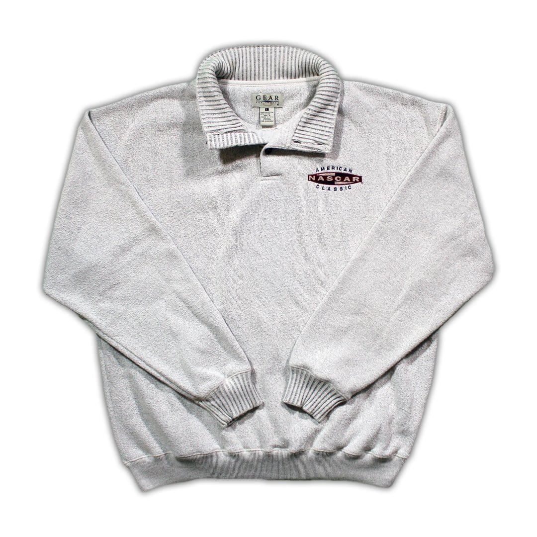 Vintage NASCAR Classic 1/4 Button Sweater | Rebalance Vintage.