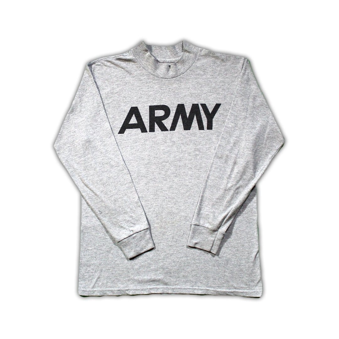 Vintage Army Spell Out Mock Neck (S/M) | Rebalance Vintage.