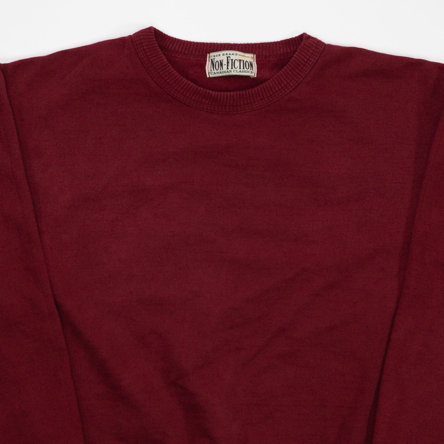 Vintage 90s Blank Red Non Fiction Crewneck (M) | Rebalance Vintage.