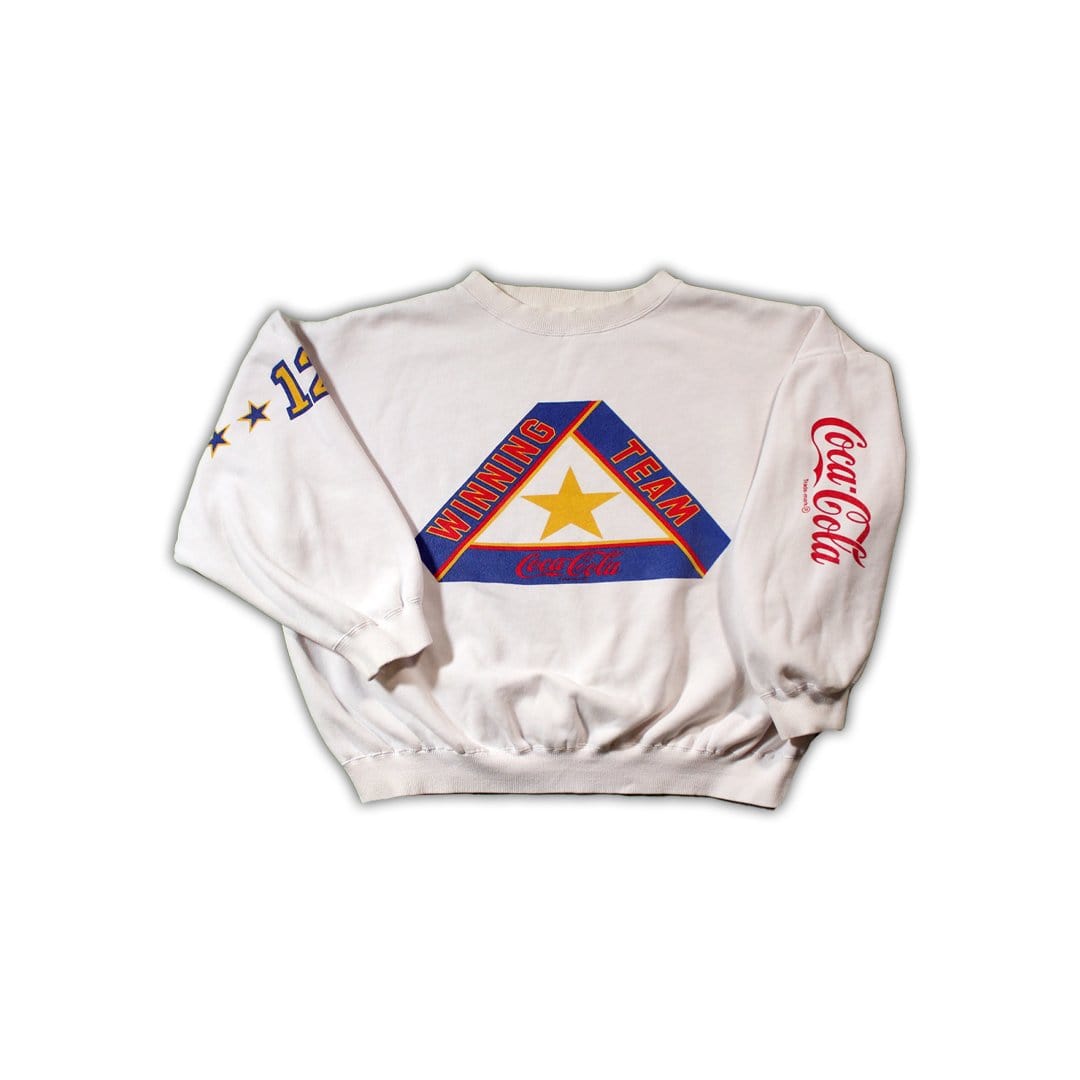 Vinage RARE Coca Cola #12 Winning Team Crewneck | Rebalance Vintage.