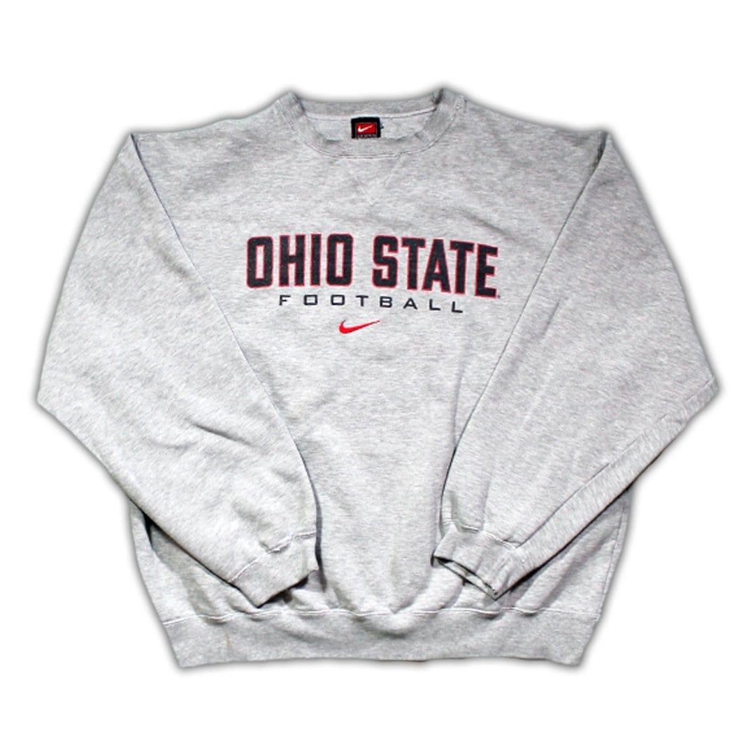 Vintage Nike x Ohio State Football Center Check Crewneck | Rebalance Vintage.