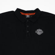 Vintage Black Harley Davdison Polo Shirt (XL)