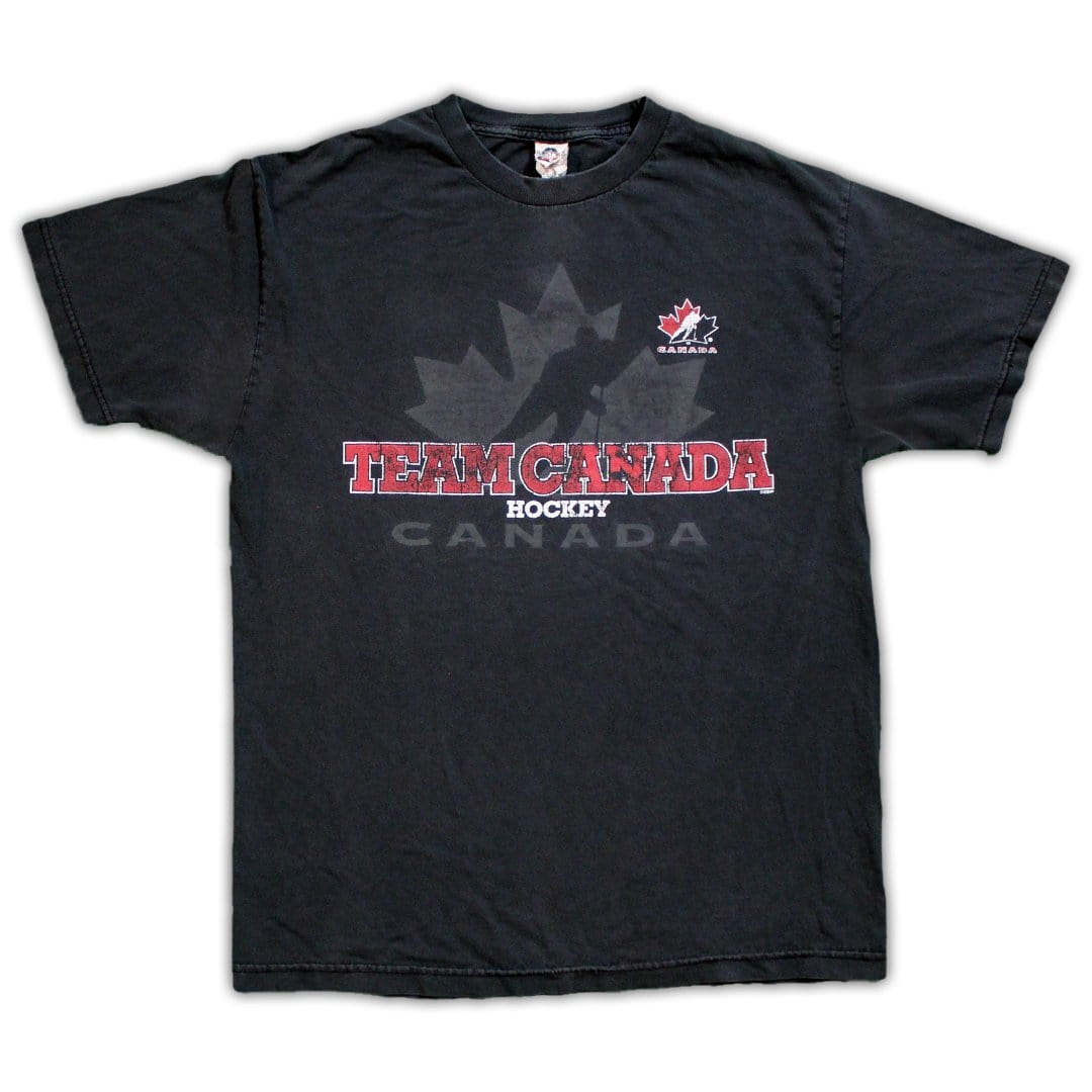 Vintage Black Team Canada Tee | Rebalance Vintage.