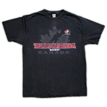 Vintage Black Team Canada Tee | Rebalance Vintage.