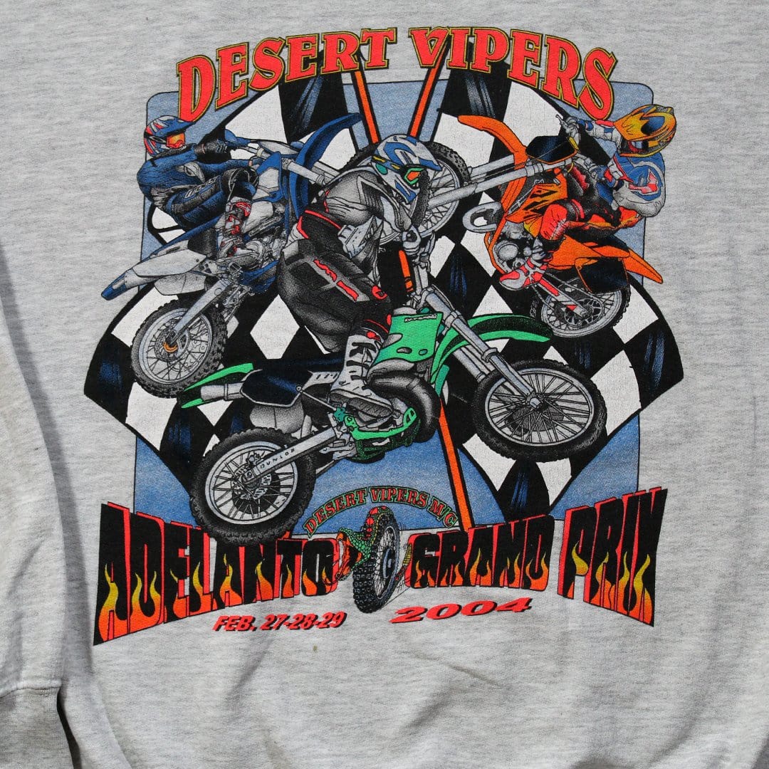 Vintage '04 Desert Vipers Adelanto Grand Prix Crewneck (XXL) | Rebalance Vintage.