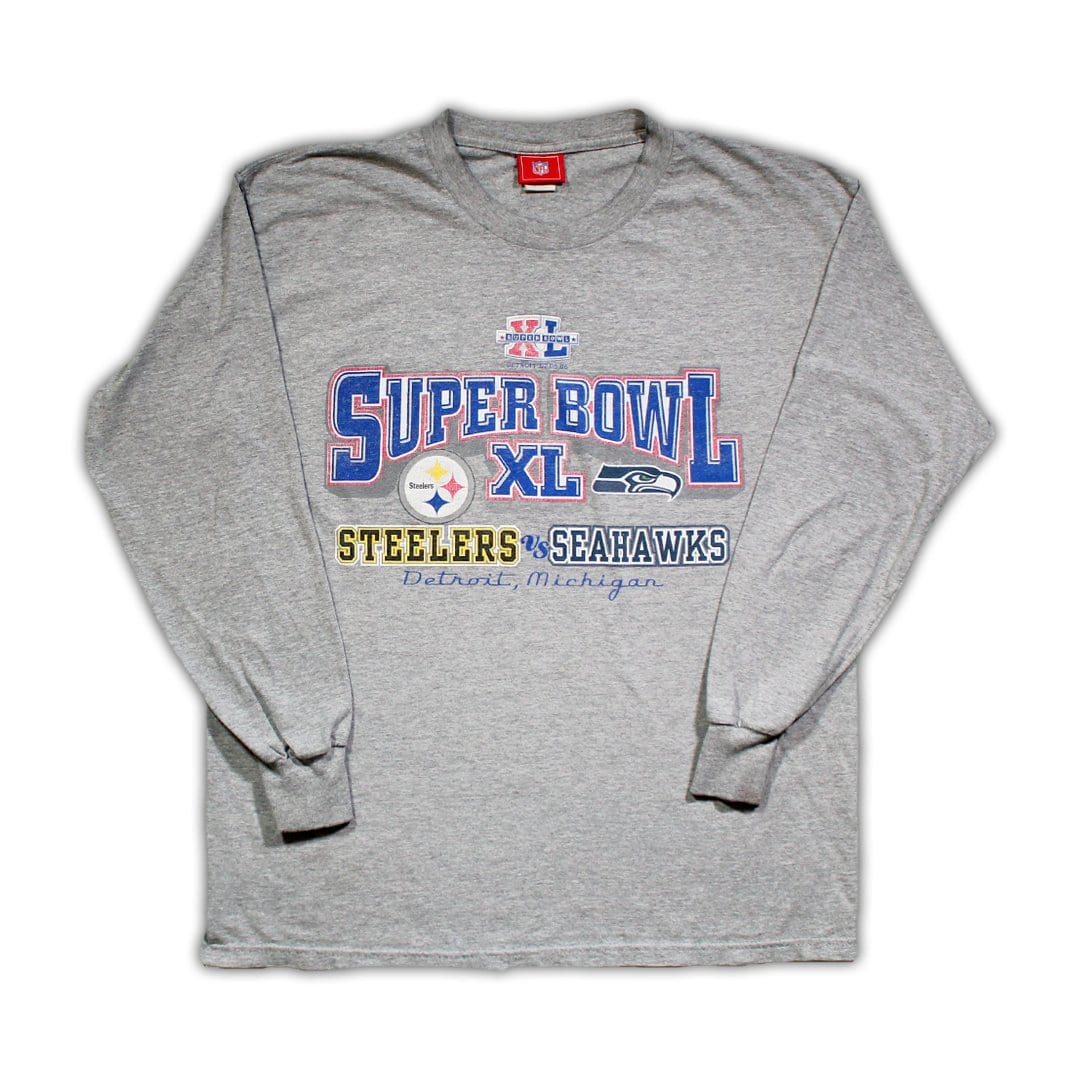 Vintage '06 Super Bowl XL Steelers v. Seahawks Long Sleeve (L) | Rebalance Vintage.