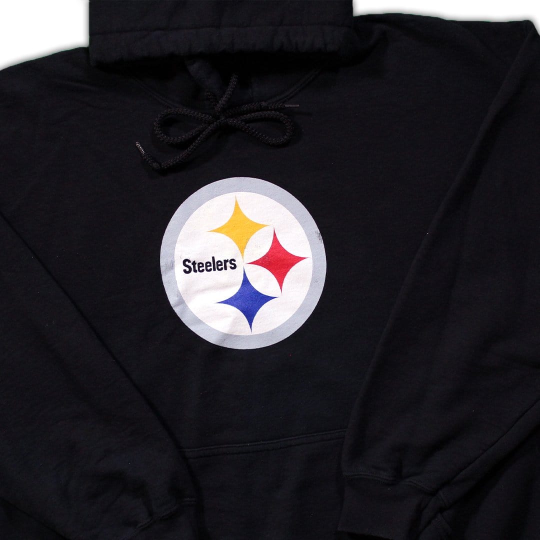 Vintage Black Steelers Hoodie | Rebalance Vintage.