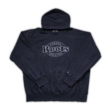 Vintage Black Roots Athletics Hoodie | Rebalance Vintage.
