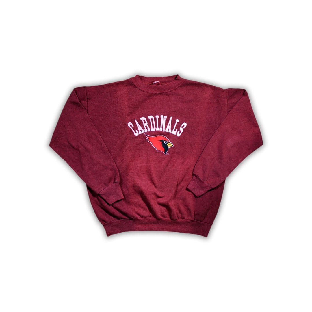 Vintage Maroon Embroirdered Cardinals Crewneck | Rebalance Vintage.