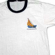 Vintage 80s Ft. Lauderdale Ringer Tee (M)